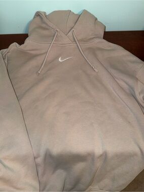 beige nike hoodie
